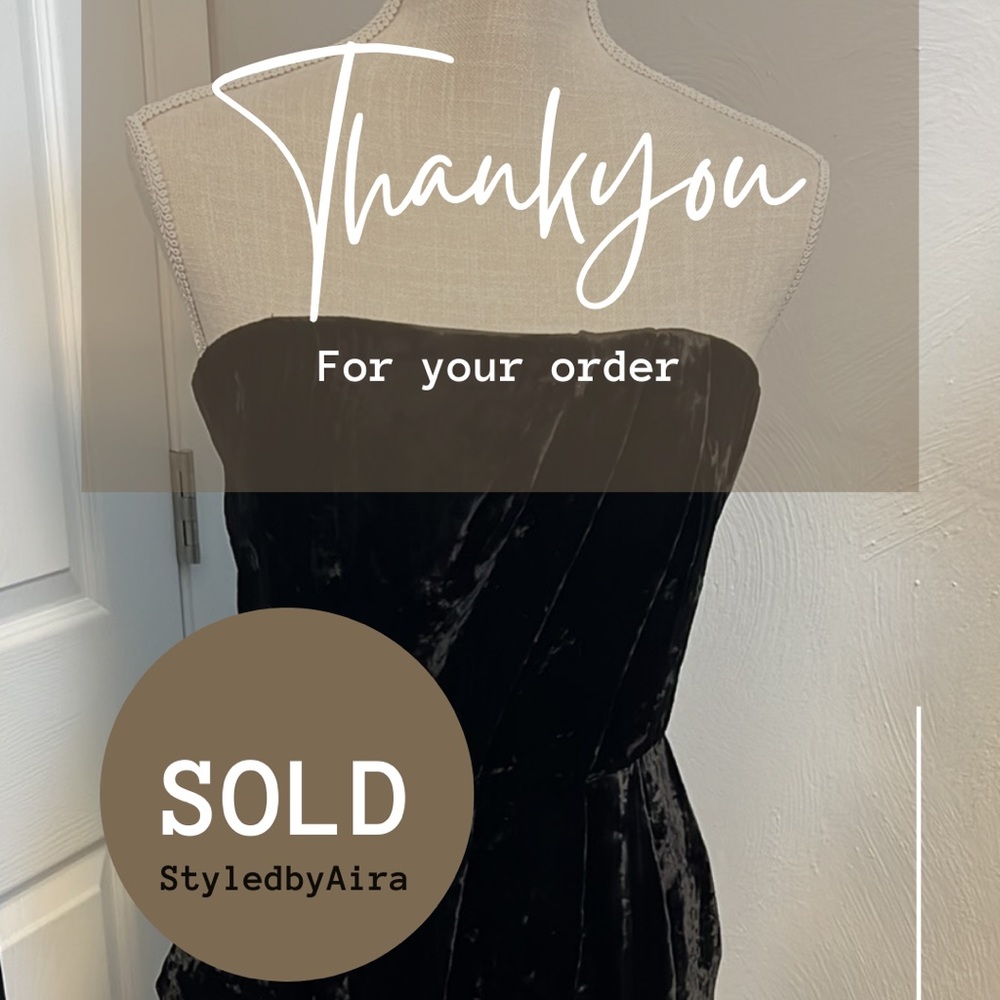 Velvet black dress
